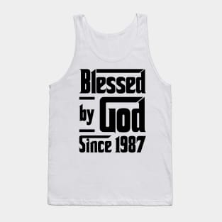 Blessed By God Since 1987 36th Birthday Tank Top